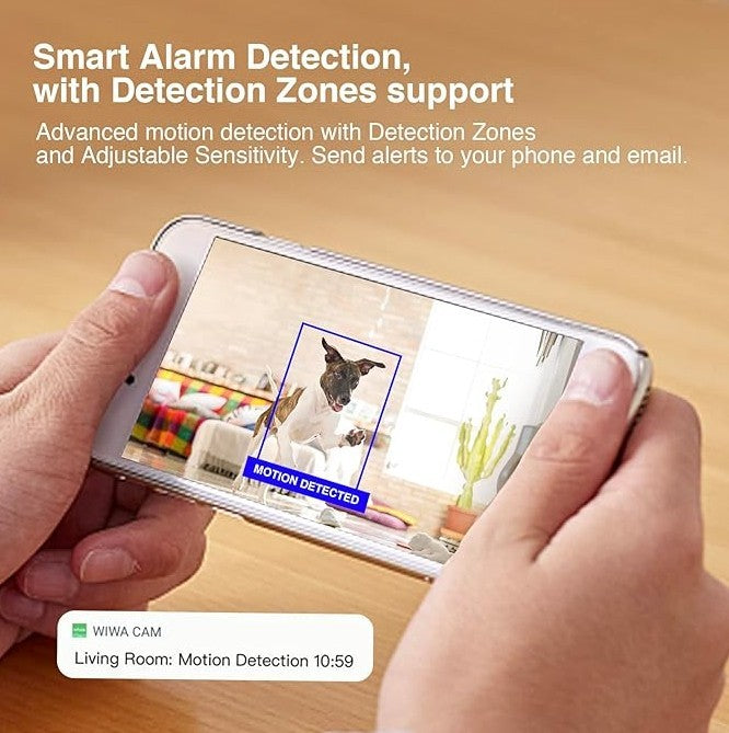 Smart Camera Charger – WiFi Security Camera with 2K Video, Wide-Angle Lens & Motion Detection
