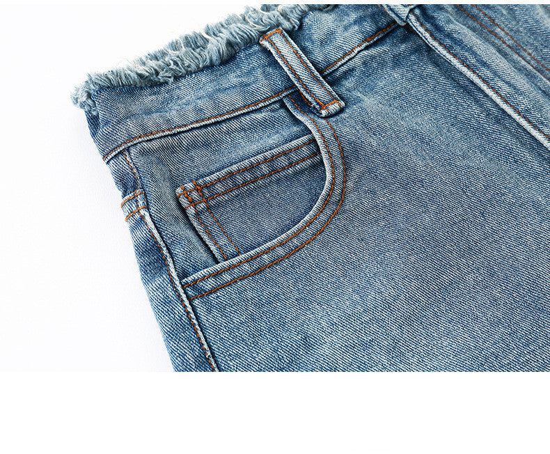 Women’s High-Waist Loose Denim Shorts – Casual Summer Style
