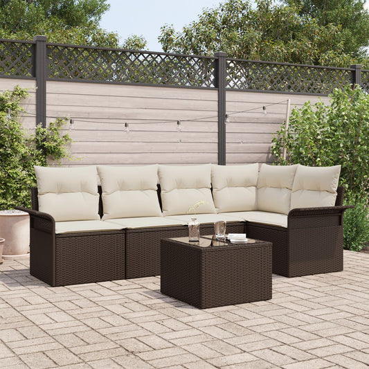 5 Piece Garden Sofa Set with Cushions Grey Poly Rattan, vidaXL 2-Seater Garden Sofa with Storage&Cushions Brown Poly Rattan